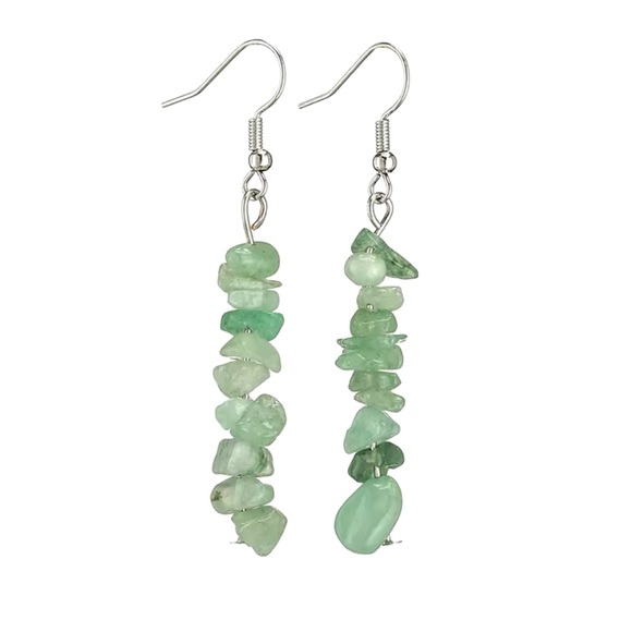 Bracelet And Earrings Set - Natural Healing Stone Aventurine - Picture 5 of 15